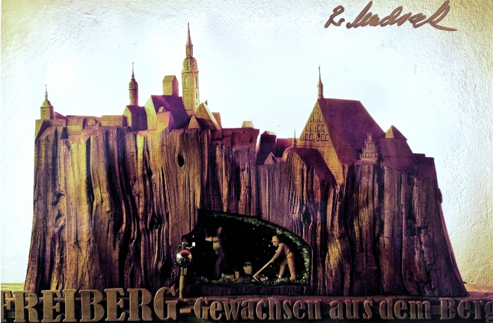 Relief: Freiberg, gewachsen aus dem Berg